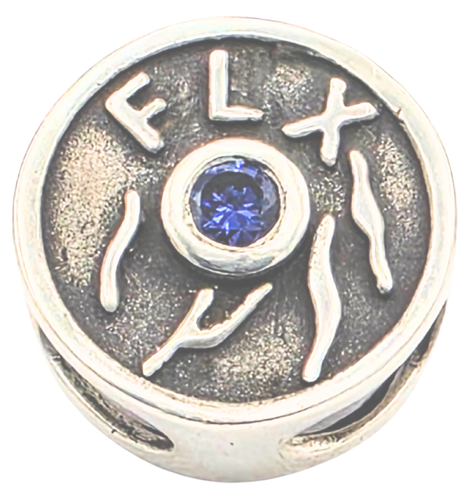 The FLX Collection: The Finger Lakes Charm in Oxidized Sterling Silver